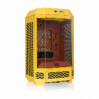 Thermaltake The Tower 250 Mini-ITX Tower Yellow / Brown with Tempered Glass Side Panel and USB 3.2 Gen 2 Type-C, USB 3.2 Gen 1 Type-A