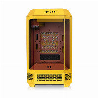 Thermaltake The Tower 250 Mini-ITX Tower Yellow / Brown with Tempered Glass Side Panel and USB 3.2 Gen 2 Type-C, USB 3.2 Gen 1 Type-A