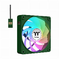 Thermaltake CT120 EX Reverse 120mm Green / Black ARGB Sync PWM 65.82 CFM 3-Pack