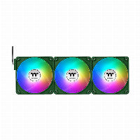Thermaltake CT120 EX Reverse 120mm Green / Black ARGB Sync PWM 65.82 CFM 3-Pack