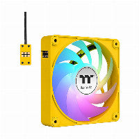 Thermaltake CT140 EX 140mm Yellow ARGB Sync PWM 90.3 CFM 3-Pack