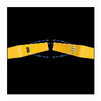 Thermaltake CT140 EX 140mm Yellow ARGB Sync PWM 90.3 CFM 3-Pack
