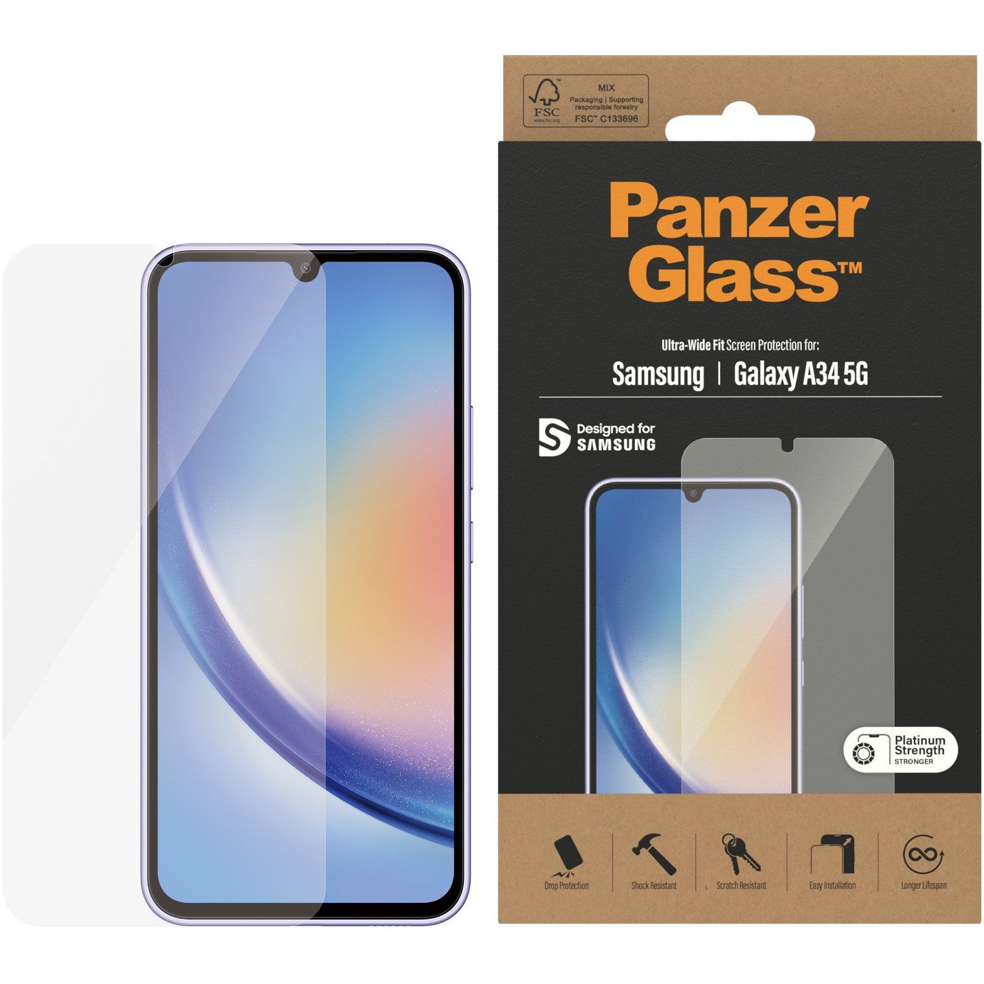 PanzerGlass Screen Protector Samsung Galaxy A34 5G UWF