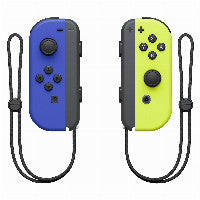 Nintendo Switch Joy-Con 2er-Set Gaming-Peripherie – Blau/Gelb, analoge Daumensticks, digitales D-Pad, drahtlose Bluetooth-Verbindung, 10002887