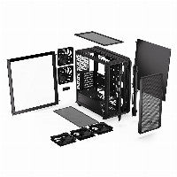 ENDORFY Arx 700 Air ATX Mid Tower Black with Tempered Glass Side Panel and USB 3.2 Gen 2 Type-C, USB 3.2 Gen 1 Type-A