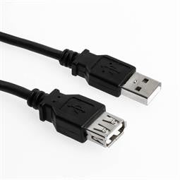 Kabel USB 2.0 Verlängerung 2.0m schwarz