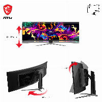 MSI MPG 491CQPDE QD-OLED Curved Gaming Monitor 124.46cm (49"") – Ansicht 5