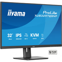 IIYAMA XUB3297QSNP-B1 81.28cm 32Zoll IPS-panel 2560x1440 350cd/m USB-C Dock LAN/95W PD/DP-OUT KVM USB 3x3.2+1xC 1ms