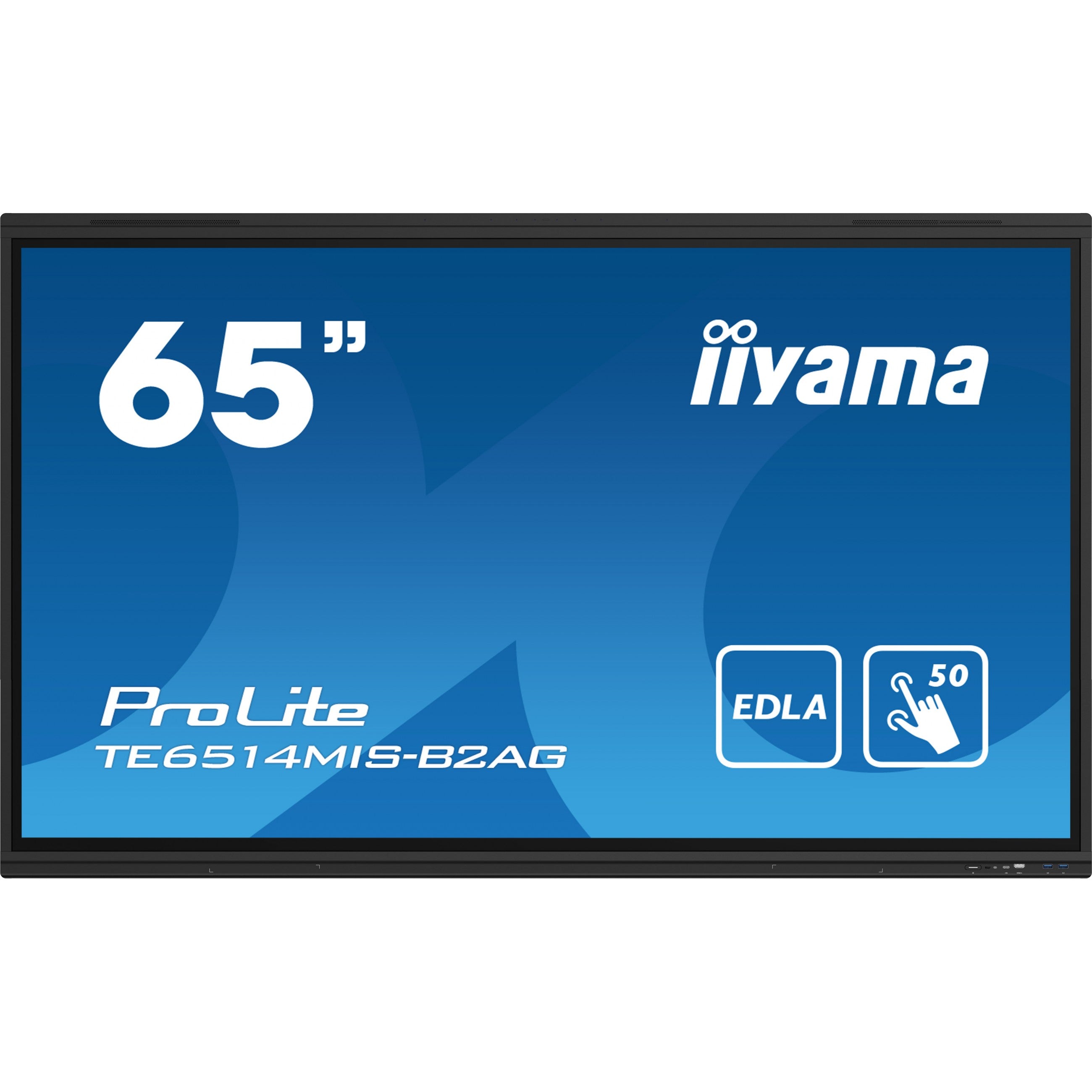 IIYAMA TE6514MIS-B2AG 165.1cm 65Zoll iiWare12E EDLA Google GMS apps Android 13 50-Points PureTouch IR+ with zero bonding 3840x2160