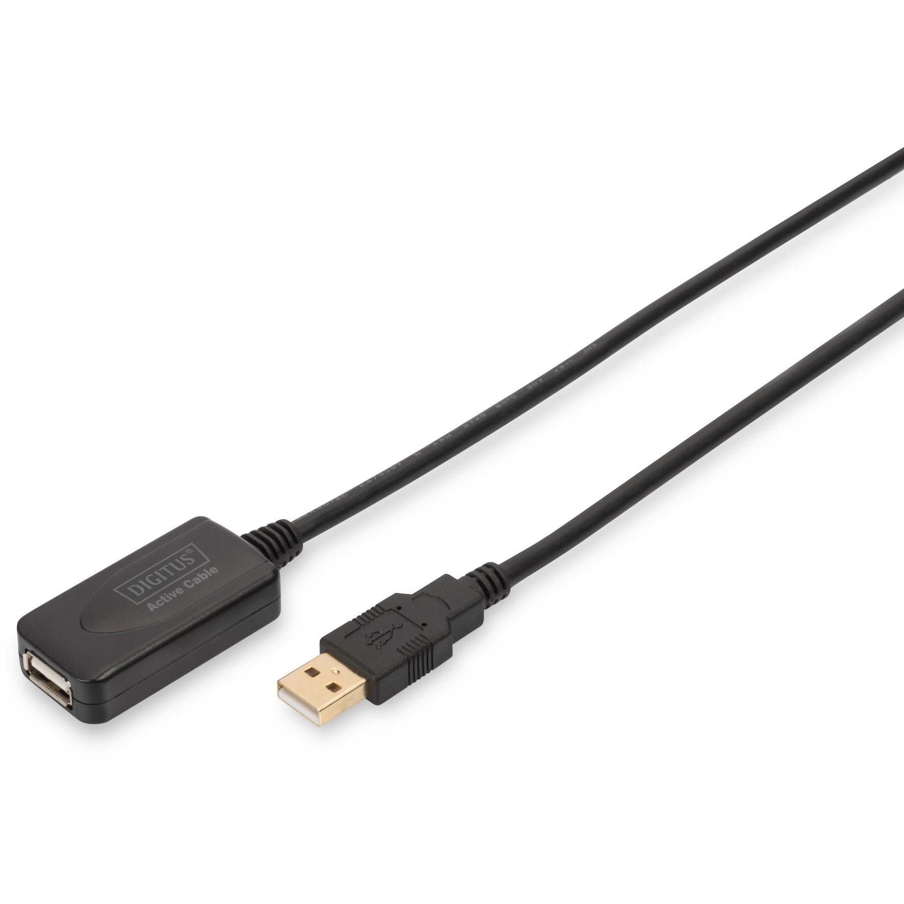 DIGITUS USB 2.0 Verlängerungskabel Typ A -A St/Bu 5.0m. sw