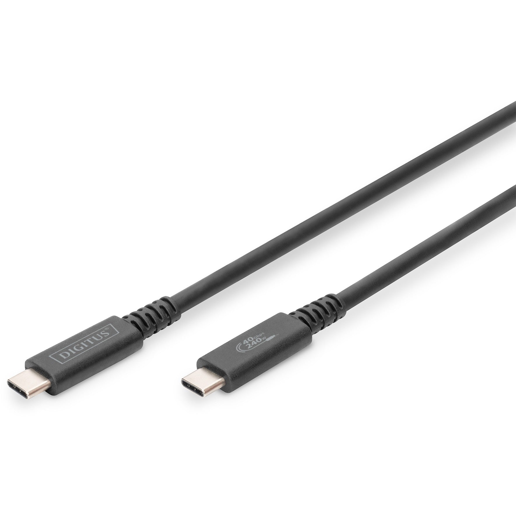 DIGITUS USB 4.0 Typ-C Anschlusskabel 0.8m. 8K