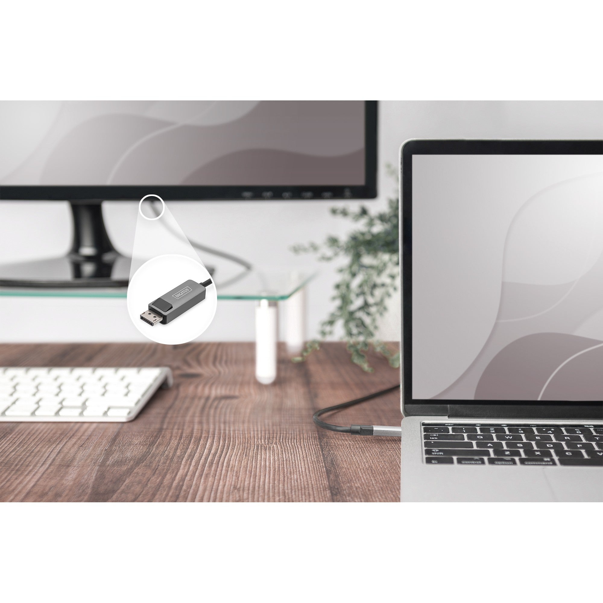 DIGITUS Kabel USB 3.0/C -> DP St/St 8K Bidirektional 3m schw