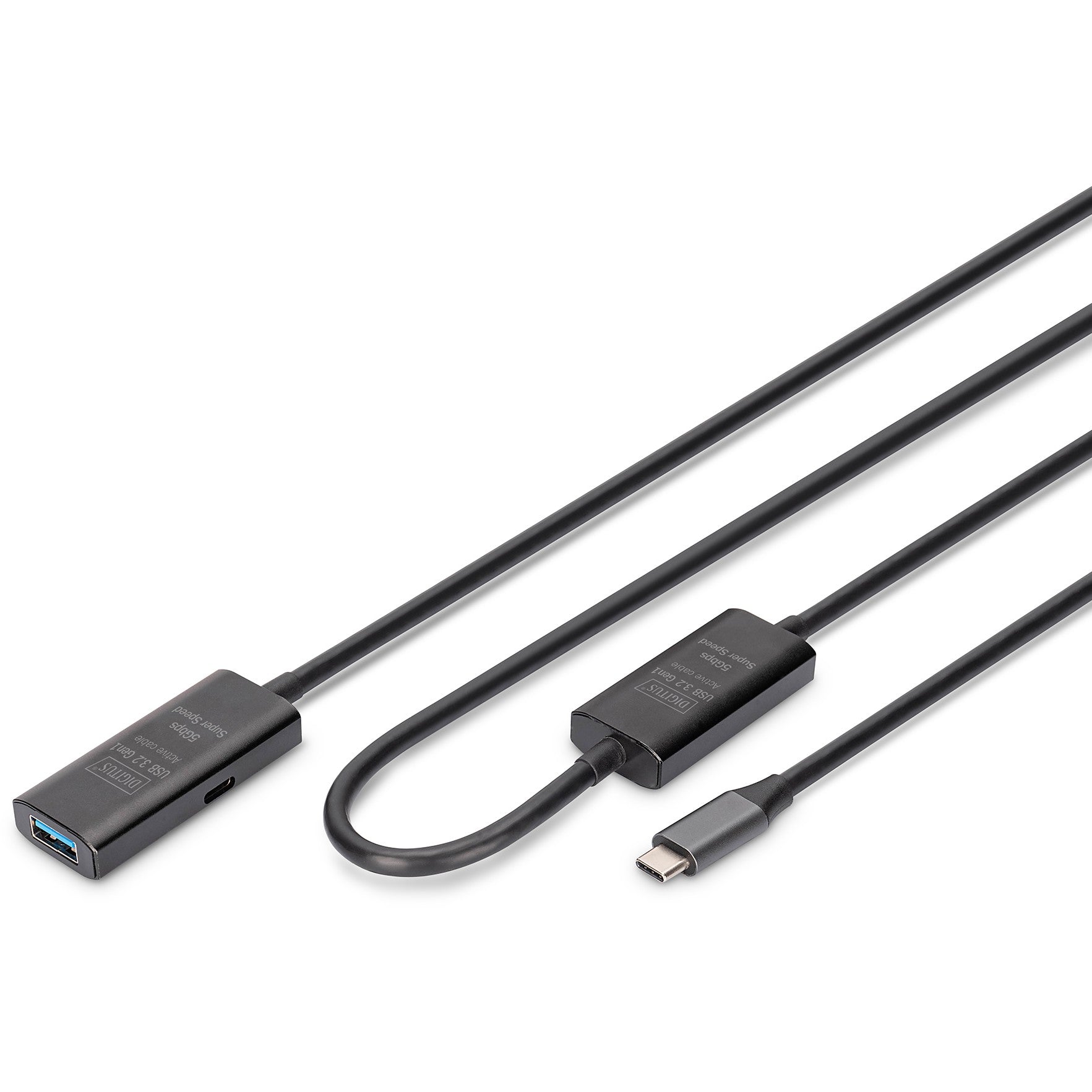 DIGITUS Verlängerungskabel USB-C->USB-A St./Bu. 10G 10.00m