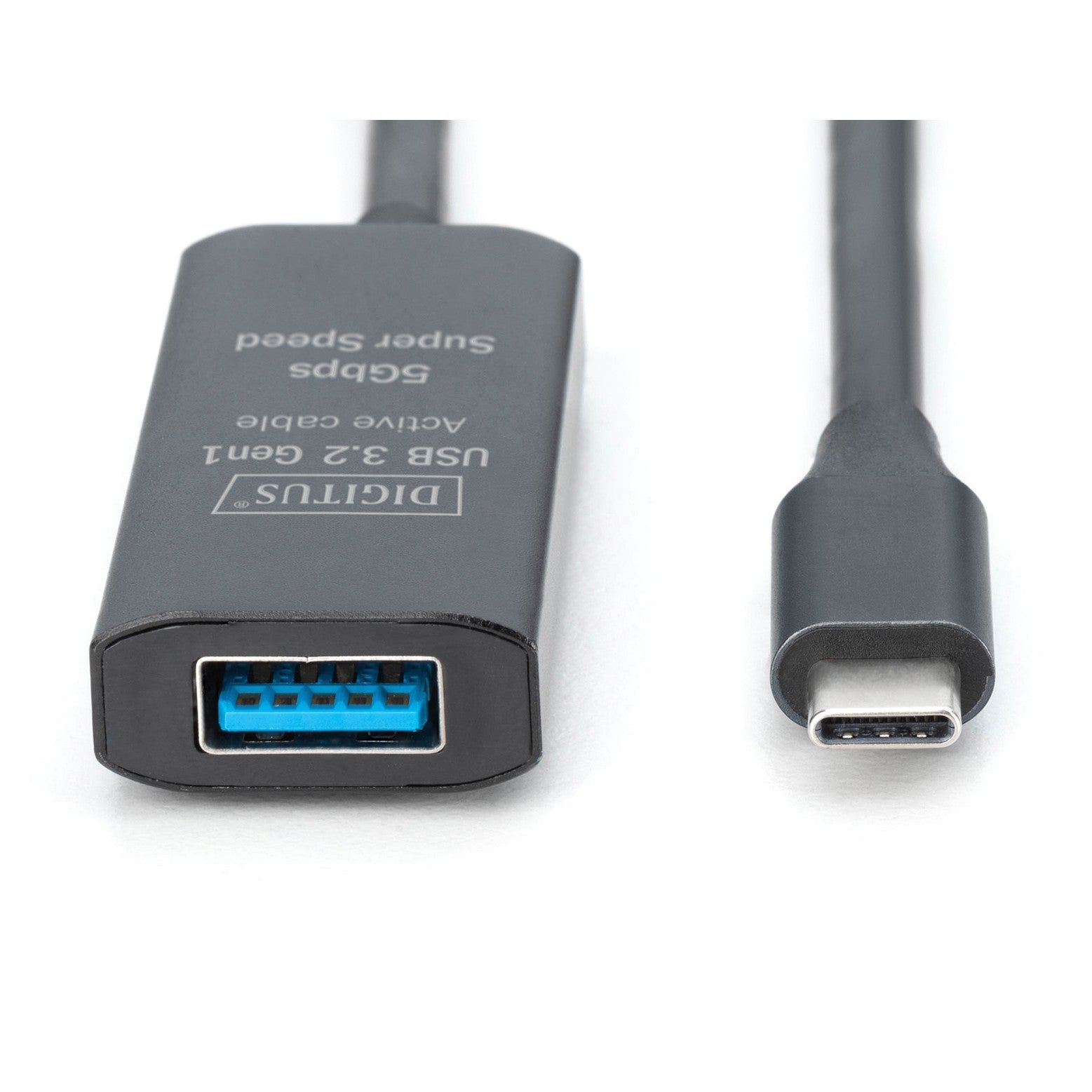 DIGITUS Verlängerungskabel USB-C->USB-A St./Bu. 10G 10.00m