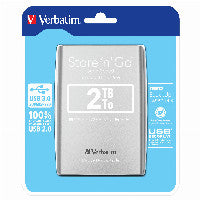 Verbatim 2,5" 8.9cm 2TB USB 3.0 Store'n Go Silver retail
