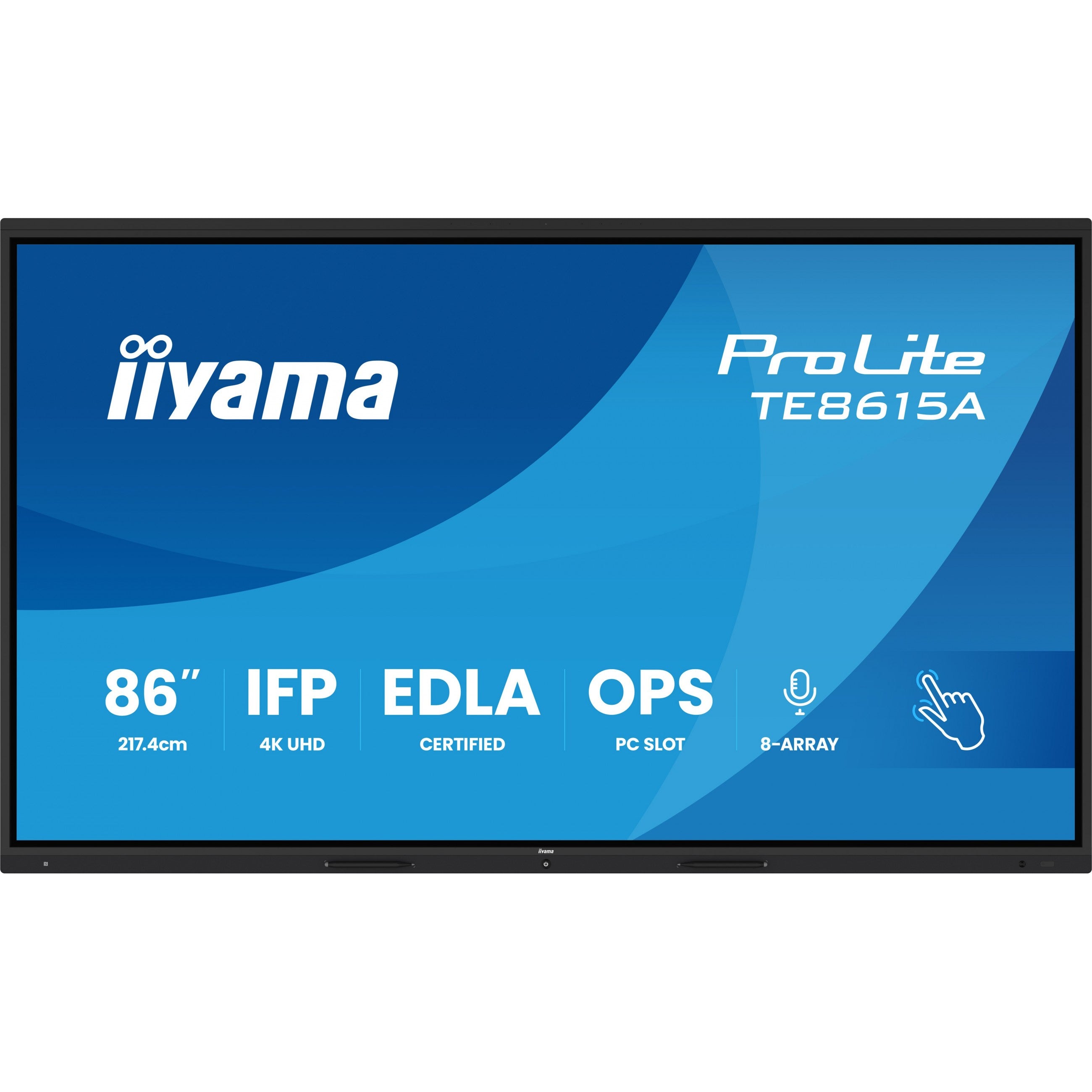 IIYAMA DS TE8615A 217cm IPS TOUCH 86''/3840x2160/2xHDMI/DP/5xUSB/USB-C