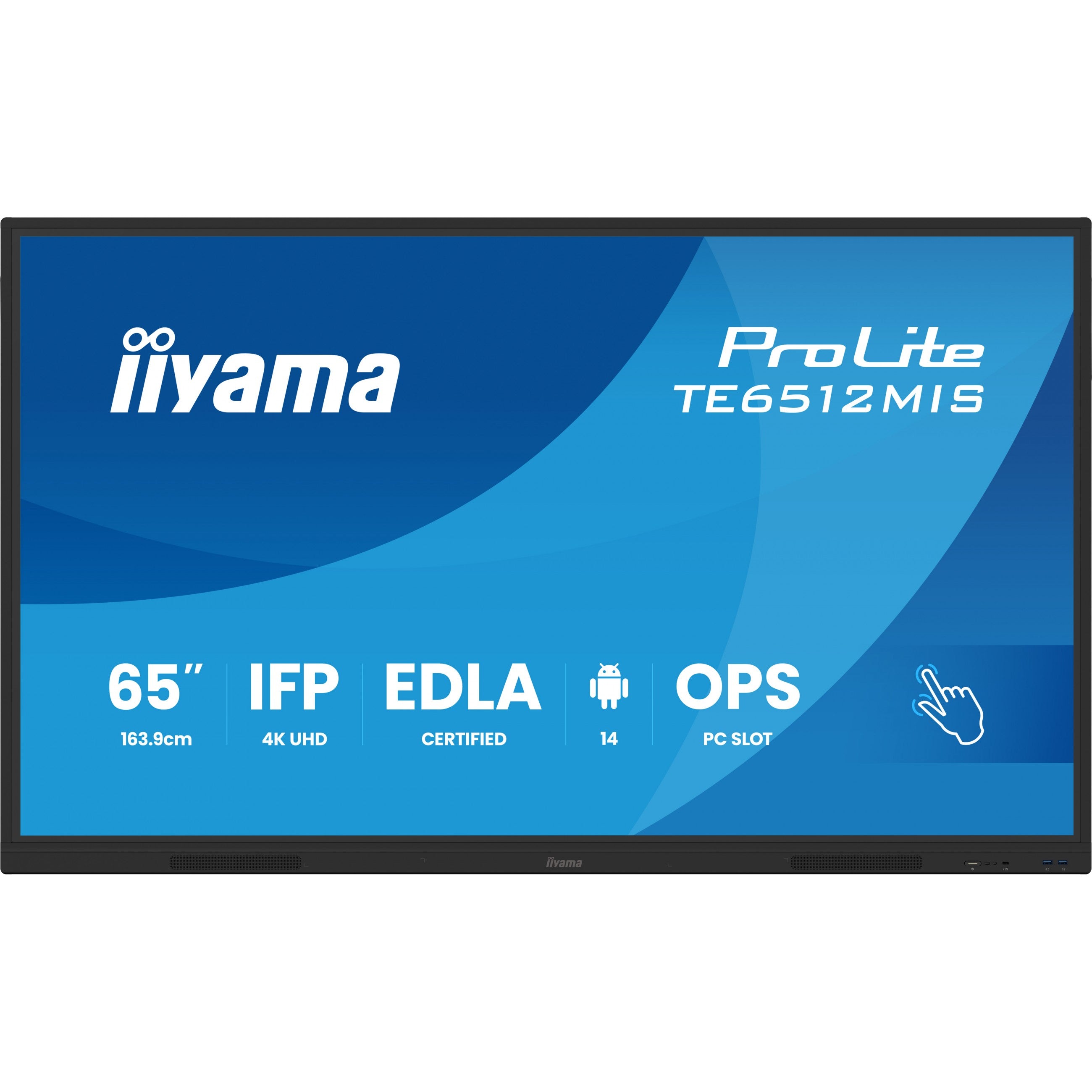 IIYAMA DS TE6512MIS 163.9cm VA TOUCH 65''/3840x2160/VGA/2xHDMI/2xUSB-C