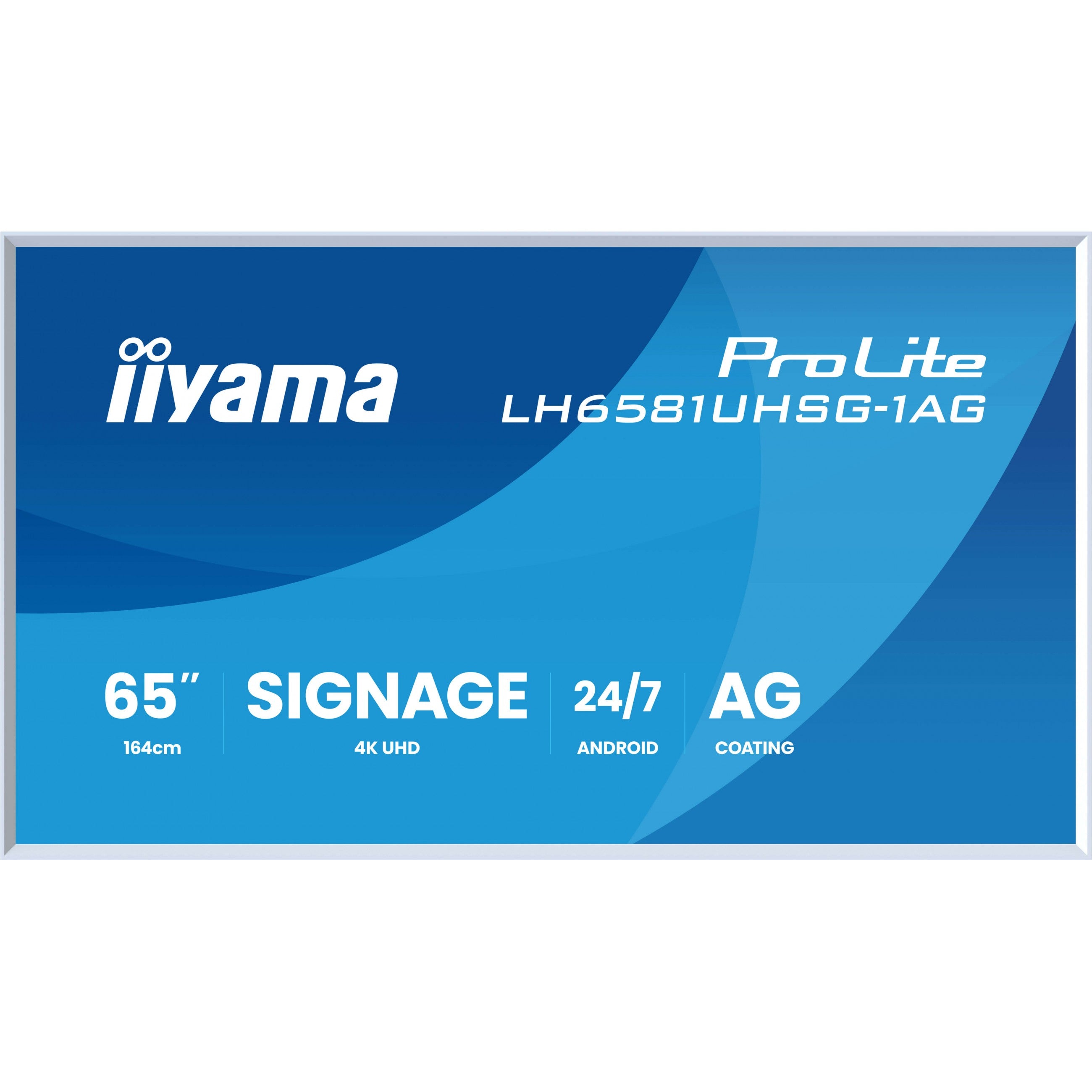 IIYAMA DS LH6581UHSG 163.9cm VA 24/7 65''/3840x2160/2xHDMI/2xUSB/USB-C