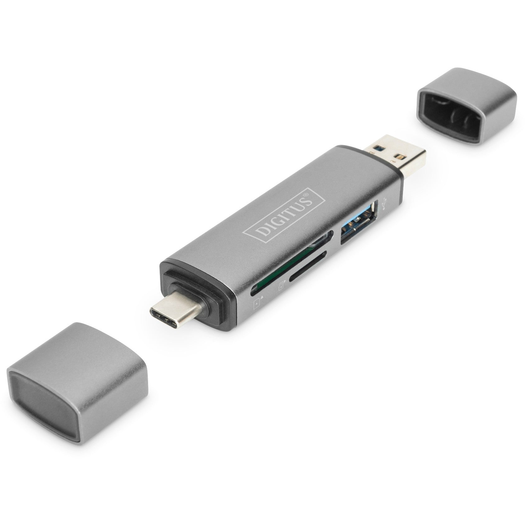 DIGITUS Reader USB-C + USB 3.0. SD + Micro SD + USB3.0 OTG