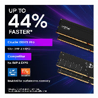 16 GB Crucial Pro Modul - DIMM 288-PIN Low Profile - 6000 MHz / PC5-48000 - CL48 - 1.1 V - ungepuffert - on-die ECC - mattschwarz