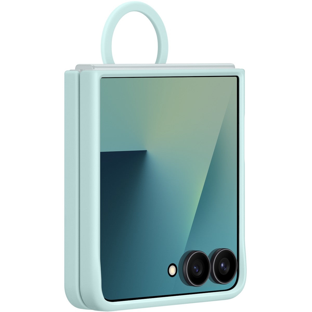 Samsung Ring Case (Silicone) fr Galaxy Flip7 Light Cyan