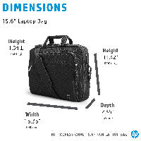 HP HP Laptoptasche Renew Business Kunstfaser schwarz 500S7AA bis 39.6 cm (15.6 Zoll) – Ansicht 3