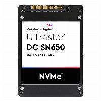 M.2 2.5Zoll WESTERN DIGITAL Ultrastar DC SN650 SSD U.3 15MM 7680GB 6.4cm PCIe TLC RI-1DW/D BICS5 ISE