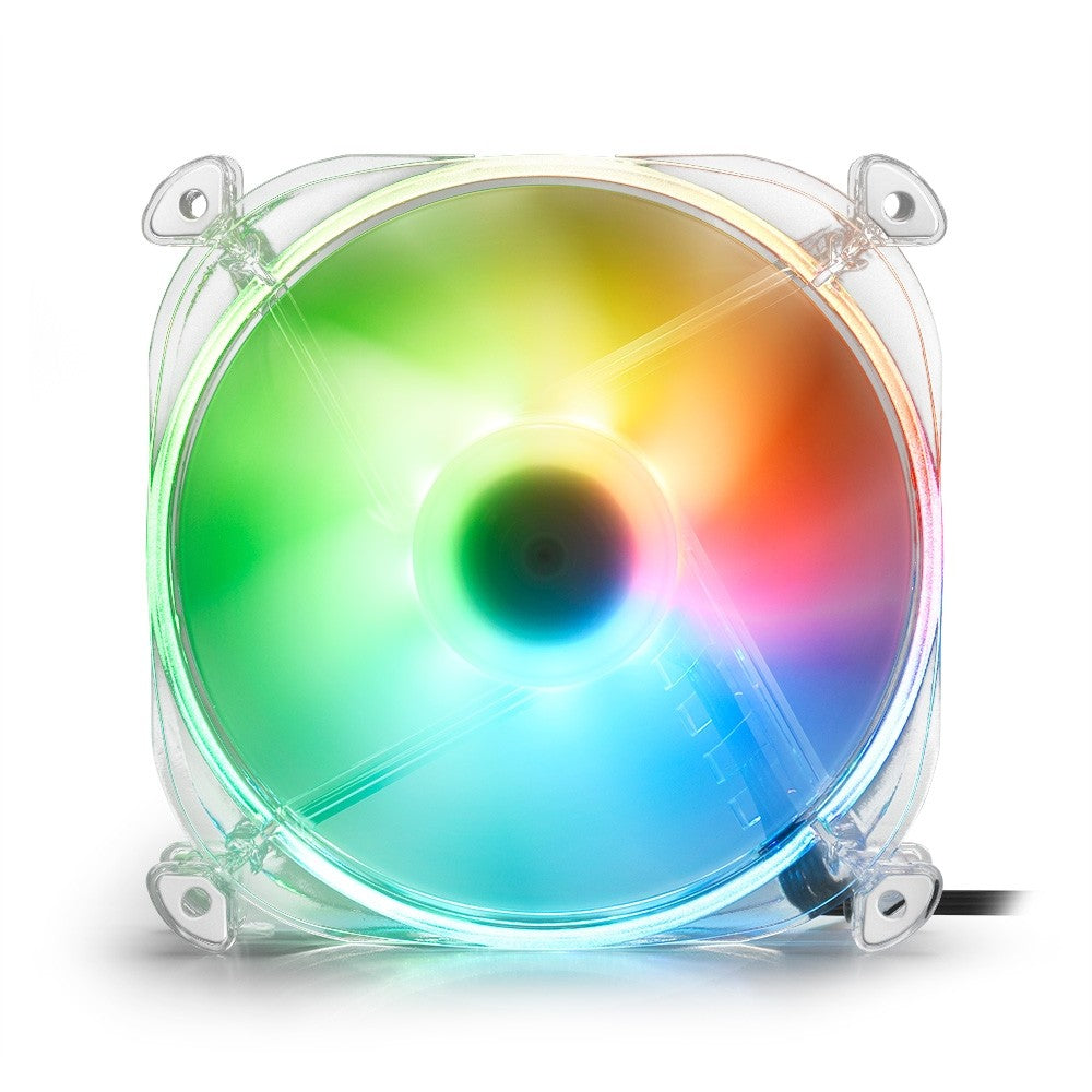 120mm Sharkoon SHARK Disc RGB Fan (transparent. 120 mm)