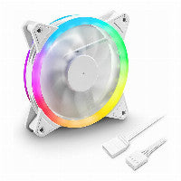 Ventilateur RGB PWM Sharkoon SHARK Blades 120 mm, blanc
