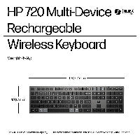 HP 720 Kabellose Tastaur für mehrere Geräte