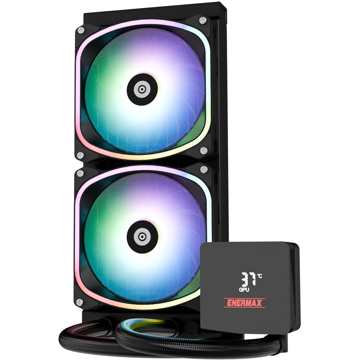 K Enermax Liquid CPU Cooler Aquafusion II 240mm ARGB Black