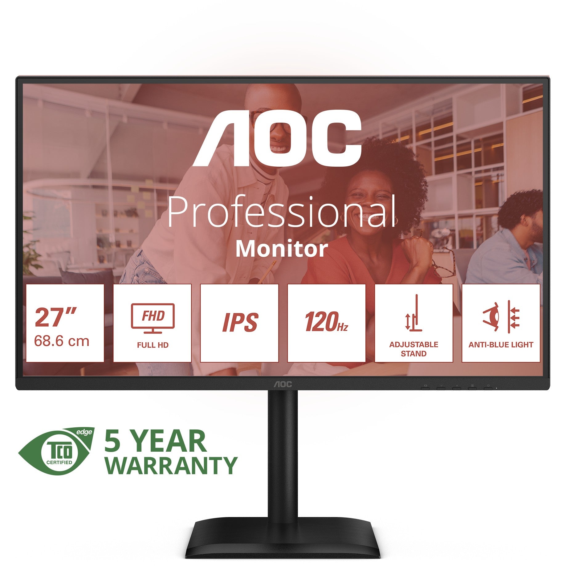 AOC 68.6cm (27") 27E4U 16:09 VGA+HDMI+DP+USB IPS black