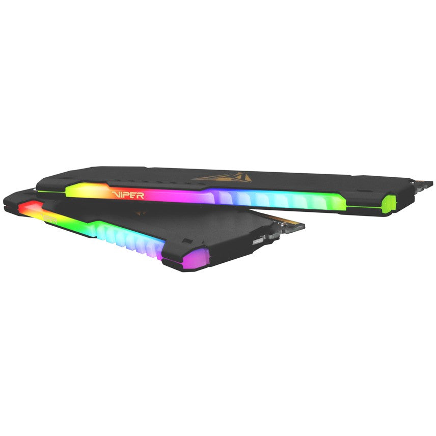 16 GB Patriot DIMM 3600 (2x 8 GB) Dual-Kit (schwarz. PVSR432G360C0K. Viper Steel RGB. INTEL XMP)