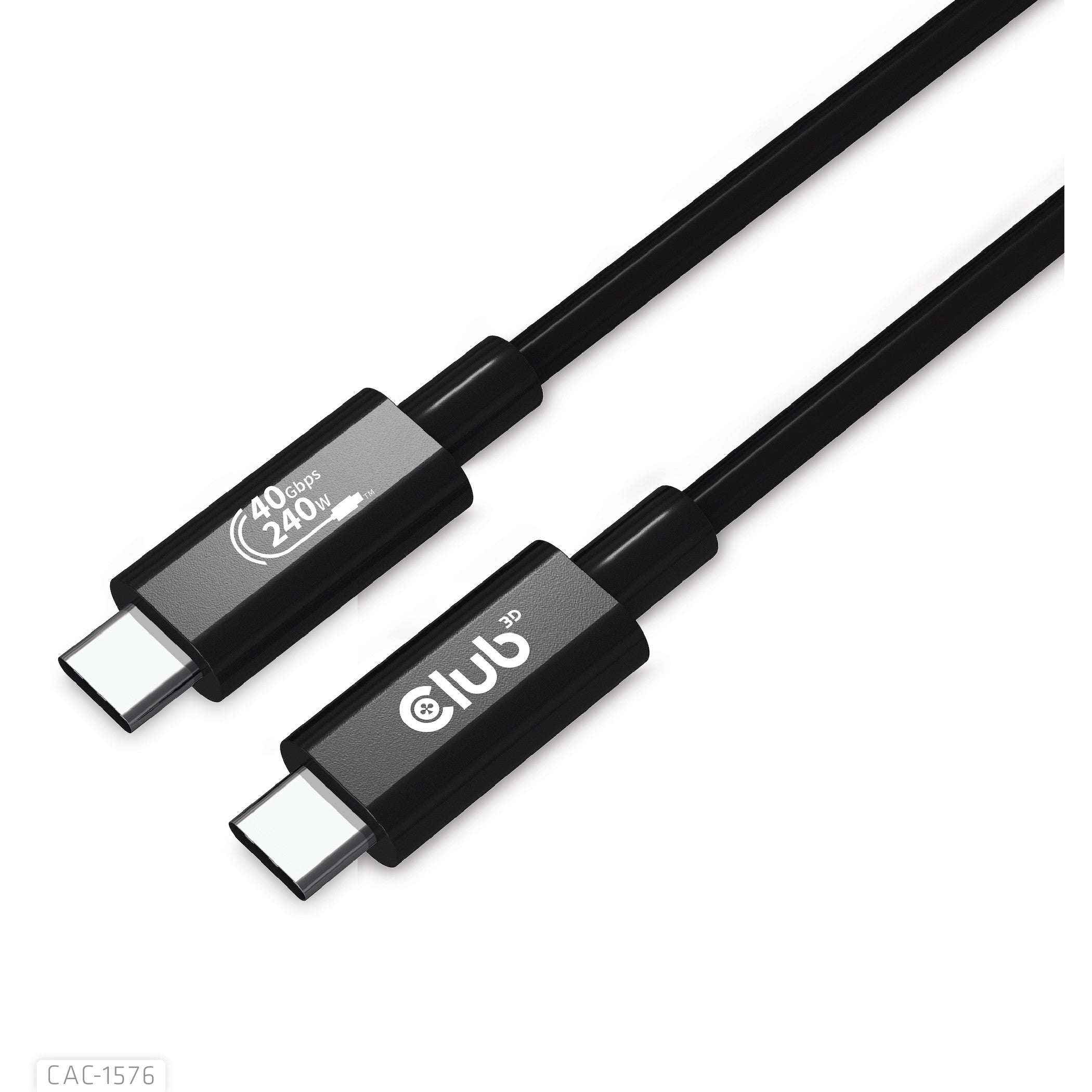 Kabel USB 4.0 C (St) => C (St) 1.0m *Club 3D* 240W 8K60Hz