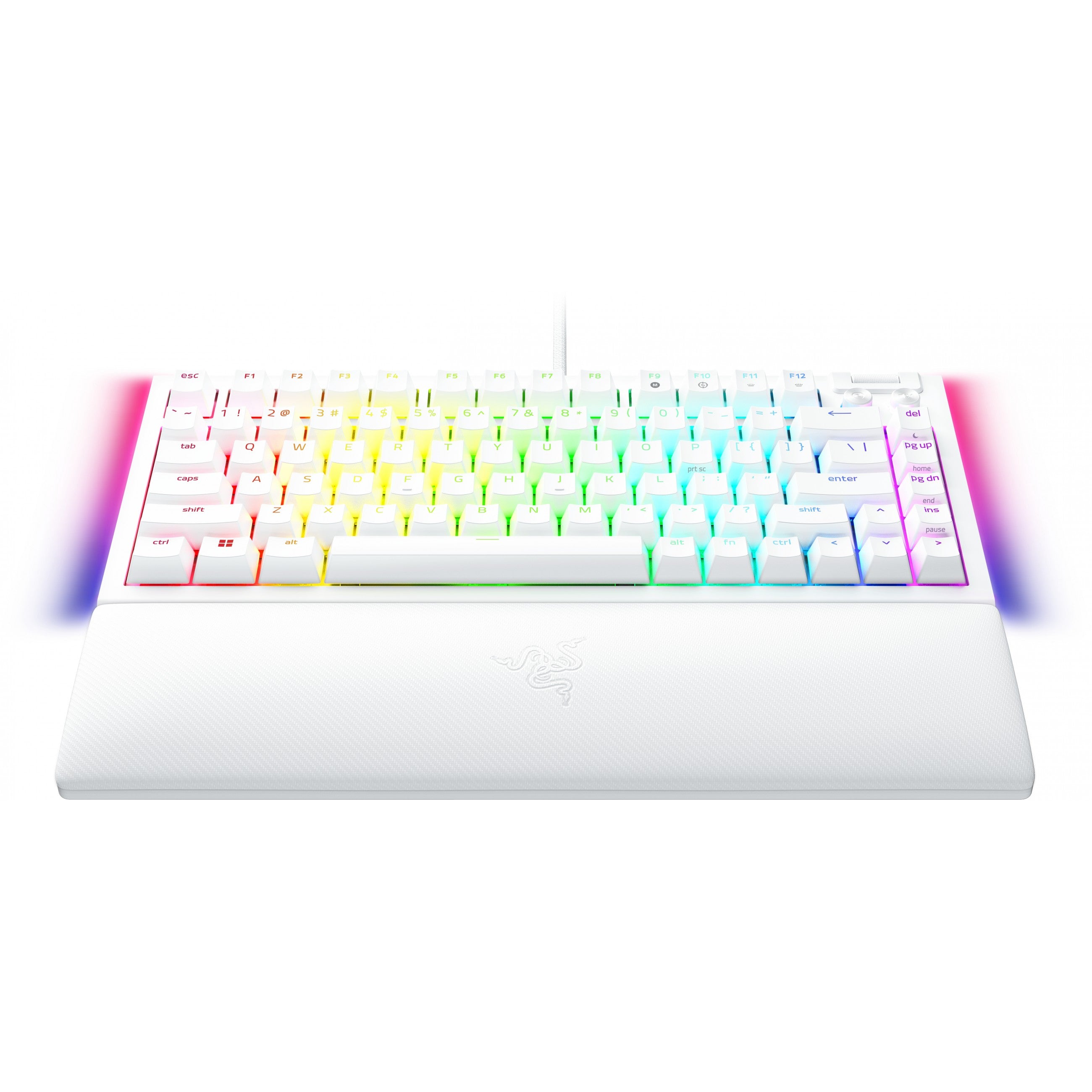 Razer BlackWidow V4 - Tastatur - 75% - Hintergrundbeleuchtung - USB-C - USA - Tastenschalter: Razer Mechanical - wei (RZ03-05001700-R3M1)