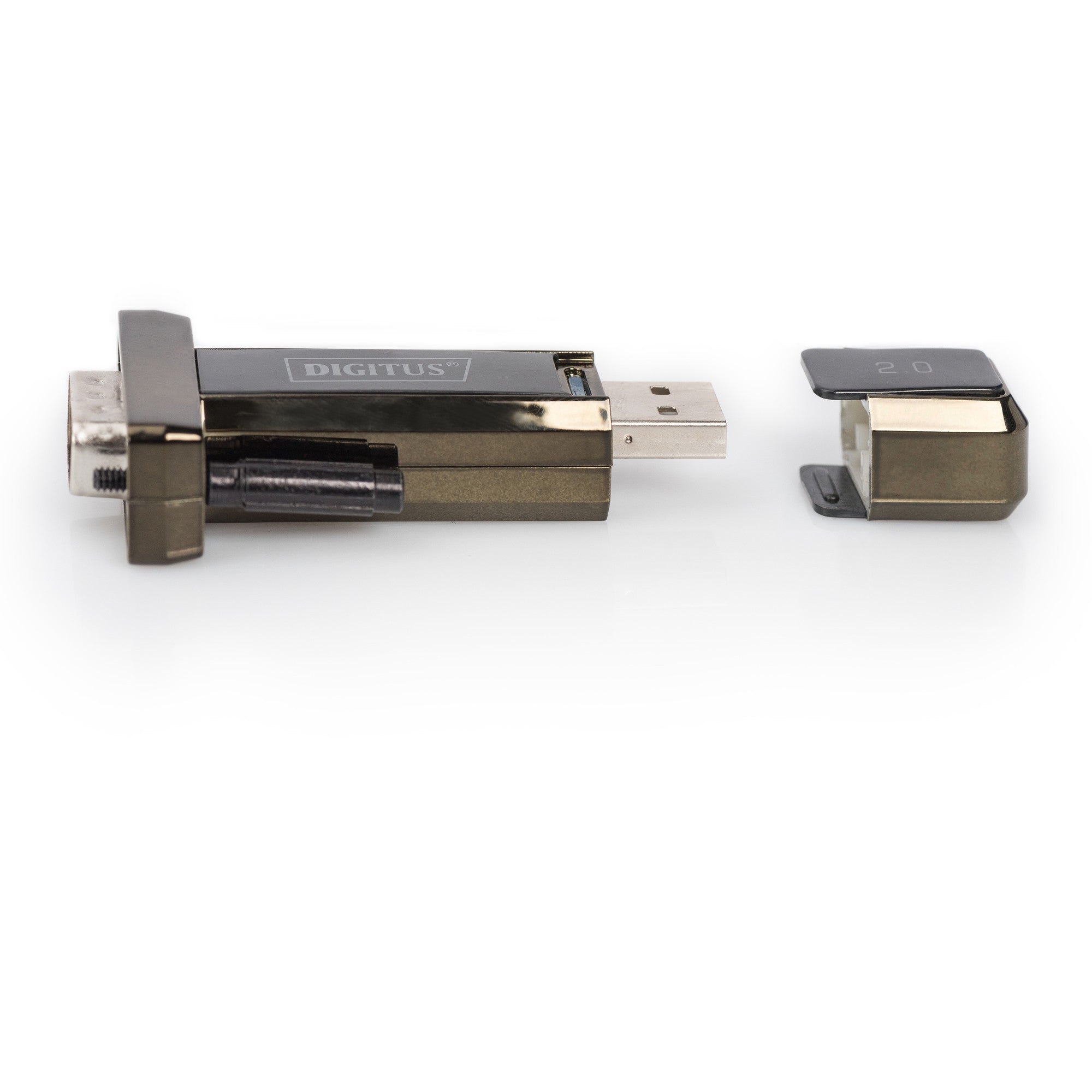 DIGITUS Adapter USB2.0/A -> seriell D-Sub9 St/St + 0.8m Kab retail