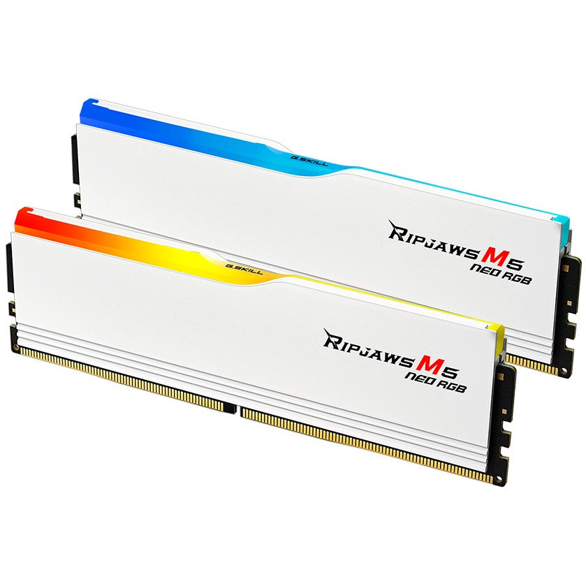64 GB G.Skill DIMM 6000 (2x 32 GB) Dual-Kit (wei. F5-6000J2836G32GX2-RM5NRW. Ripjaws M5 Neo RGB. AMD EXPO)