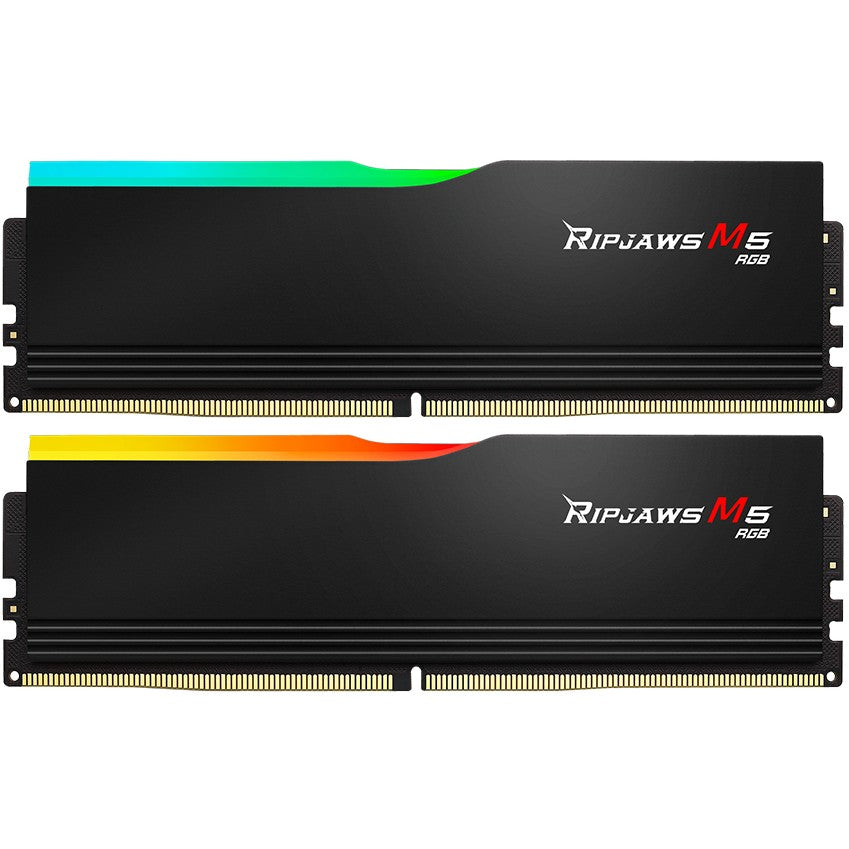 64 GB G.Skill DIMM 6000 (2x 32 GB) Dual-Kit (schwarz. F5-6000J2836G32GX2-RM5RK. Ripjaws M5. INTEL XMP)