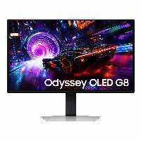 Samsung 81,3cm/32" (3840x2160) Samsung Odyssey OLED G8 G81SF 16:9 4K OLED 0,03ms 240Hz HDMI 2.1 DisplayPort 1.4 USB-B USB-A VESA HDR FreeSync G-Sync Silvr