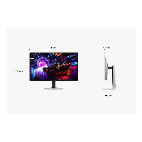 Samsung 81,3cm/32" (3840x2160) Samsung Odyssey OLED G8 G81SF 16:9 4K OLED 0,03ms 240Hz HDMI 2.1 DisplayPort 1.4 USB-B USB-A VESA HDR FreeSync G-Sync Silvr – Ansicht 5