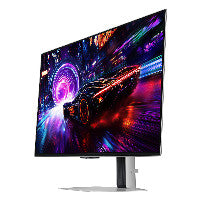Samsung 81,3cm/32" (3840x2160) Samsung Odyssey OLED G8 G81SF 16:9 4K OLED 0,03ms 240Hz HDMI 2.1 DisplayPort 1.4 USB-B USB-A VESA HDR FreeSync G-Sync Silvr – Ansicht 8
