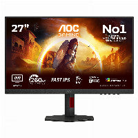 AOC 68,6 cm/27" (2560×1440) 27G4ZR 16:9 QHD Fast IPS 1 ms 240 Hz HDMI 2.0 DisplayPort VESA Black