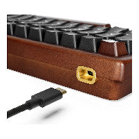 SHARKOON Gaming Tastatur Skiller SGK50S3 Wood schwarz – Ansicht 4