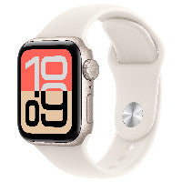 Apple Watch SE 3 Aluminium 40mm Polarstern (Sportarmband polarstern) S/M
