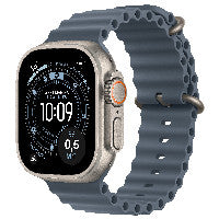 Apple Watch Ultra 3 Titanium Cellular 49mm Natur (Ocean Armband maritimblau)