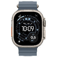 Apple Apple Watch Ultra 3 Titanium Cellular 49mm Natur (Ocean Armband maritimblau) – Ansicht 2