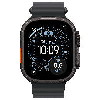 Apple Apple Watch Ultra 3 Titanium Cellular 49mm Schwarz (Ocean Armband schwarz) – Ansicht 2