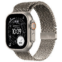 Apple Watch Ultra 3 Titanium Cellular 49mm Natur (Milanaise Titan natur) Medium