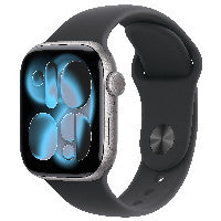 Apple Watch S11 Aluminium 42mm Space Grau (Sportarmband schwarz) M/L