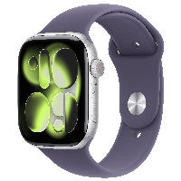 Apple Watch S11 Aluminium Cellular 46mm Silber (Sportarmband nebelviolett) M/L